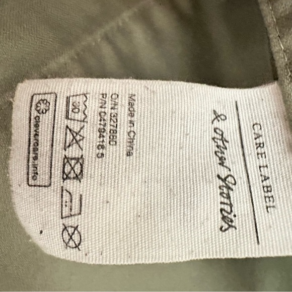 & Other Stories oversized military camo jacket Sz 6 - Picture 12 of 13